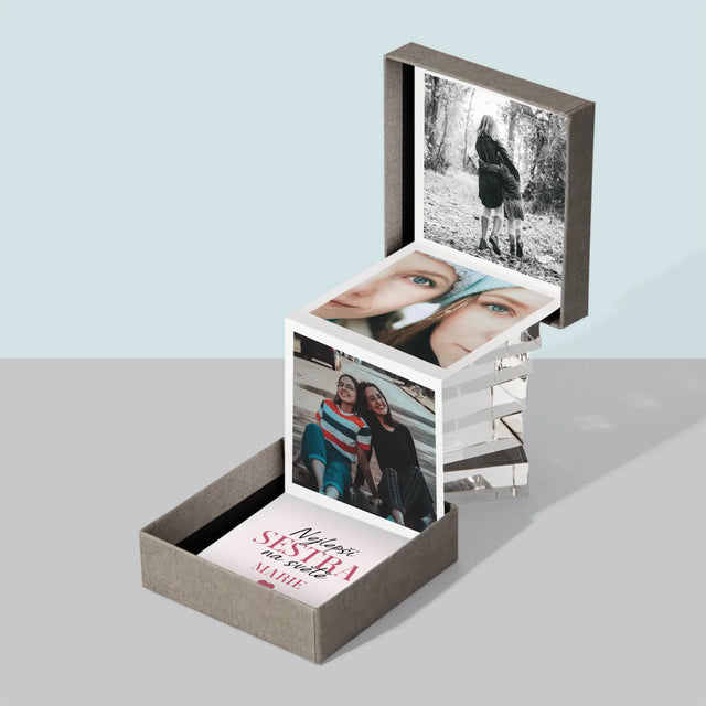 Fotokoláž: Nejlepší Sestra - Fotoalbum Harmonika