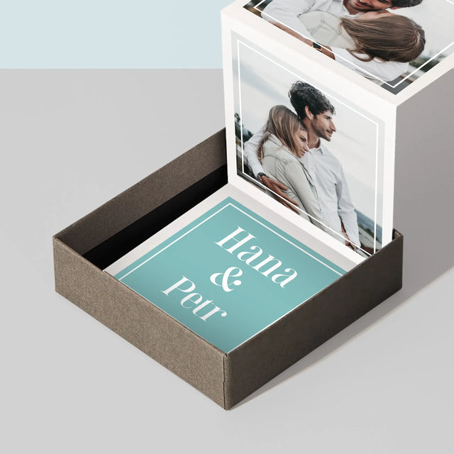 Fotokoláž: Pár Jména - Fotoalbum Harmonika