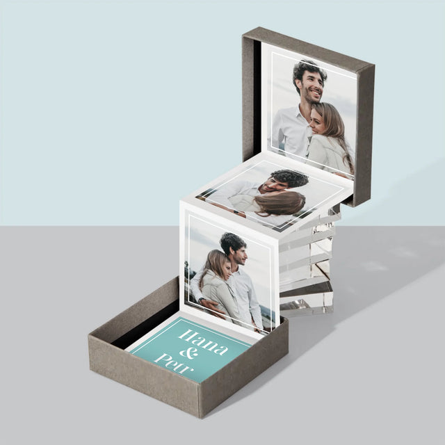 Fotokoláž: Pár Jména - Fotoalbum Harmonika