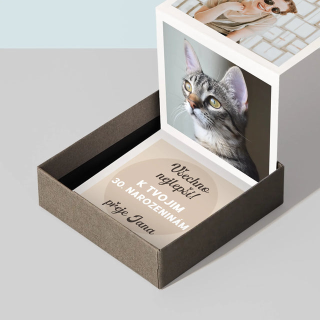 Fotokoláž: Narozeniny - Fotoalbum Harmonika