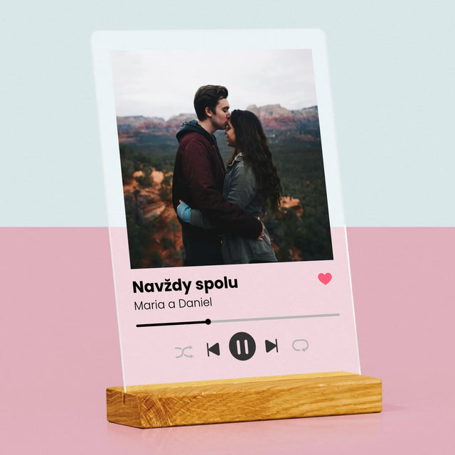 Fotka A Textem: Spotify S Vlastní Fotkou - Tisk Na Akrylovém Skle
