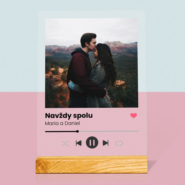 Fotka A Textem: Spotify S Vlastní Fotkou - Tisk Na Akrylovém Skle