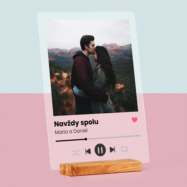 Fotka A Textem: Spotify S Vlastní Fotkou - Tisk Na Akrylovém Skle