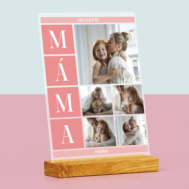 Fotokoláž: Nejlepší Máma Koláž - Tisk Na Akrylovém Skle