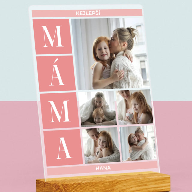 Fotokoláž: Nejlepší Máma Koláž - Tisk Na Akrylovém Skle
