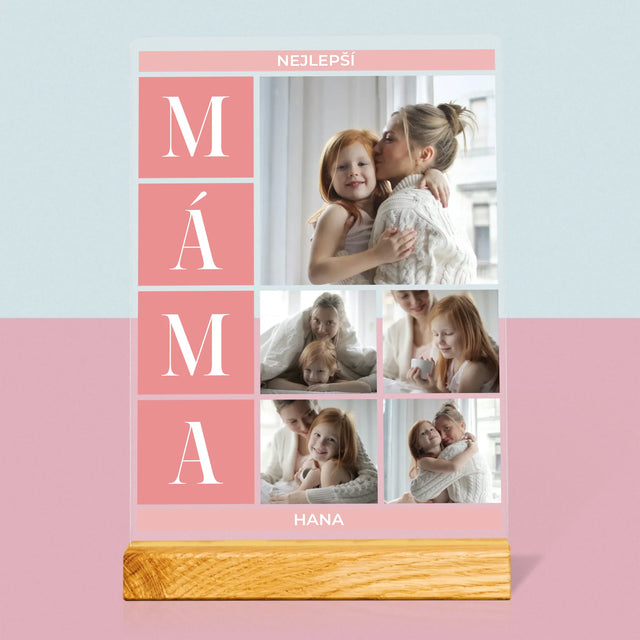 Fotokoláž: Nejlepší Máma Koláž - Tisk Na Akrylovém Skle