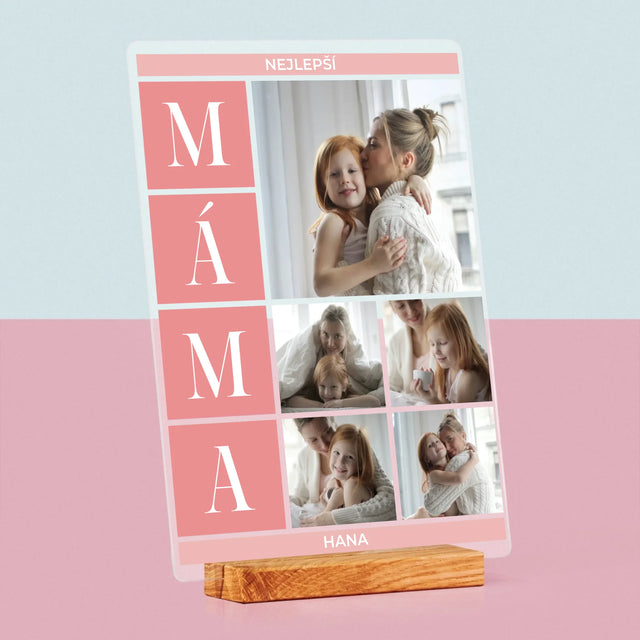 Fotokoláž: Nejlepší Máma Koláž - Tisk Na Akrylovém Skle