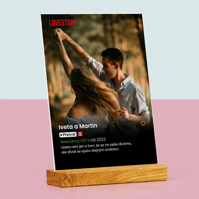 Fotka A Textem: Plakát Netflix - Tisk Na Akrylovém Skle