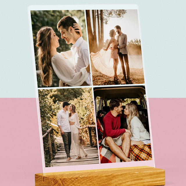 Fotokoláž: 4 Fotky - Tisk Na Akrylovém Skle