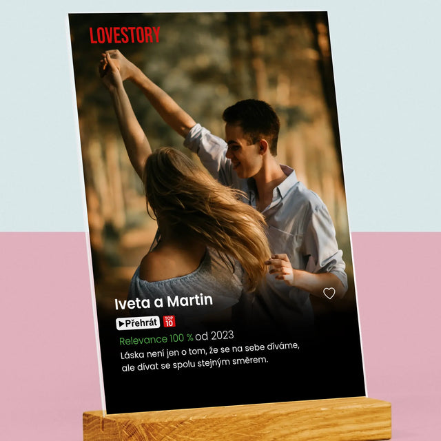 Fotka A Textem: Plakát Netflix - Tisk Na Akrylovém Skle