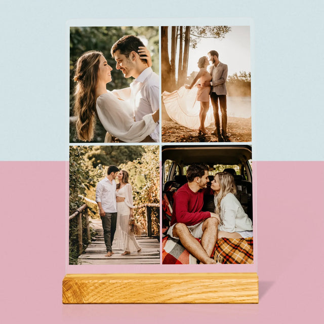 Fotokoláž: 4 Fotky - Tisk Na Akrylovém Skle