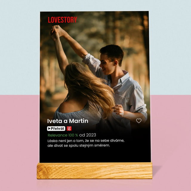 Fotka A Textem: Plakát Netflix - Tisk Na Akrylovém Skle