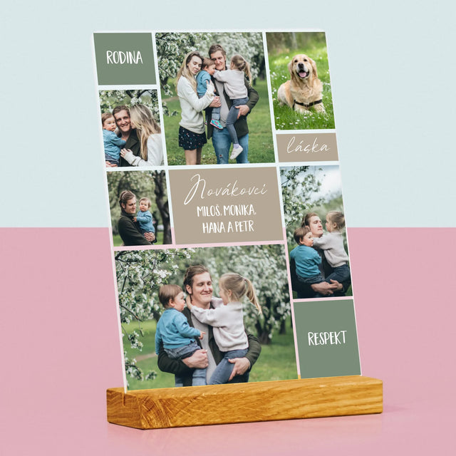 Fotokoláž: Rodinná Koláž Z Fotek - Tisk Na Akrylovém Skle