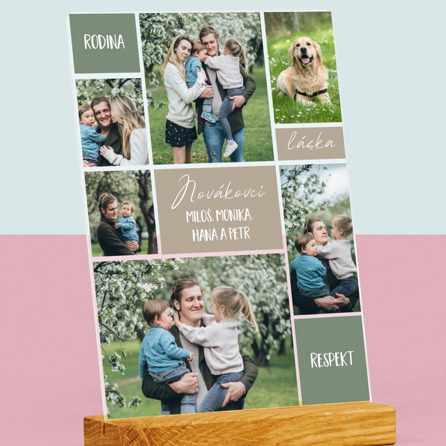 Fotokoláž: Rodinná Koláž Z Fotek - Tisk Na Akrylovém Skle