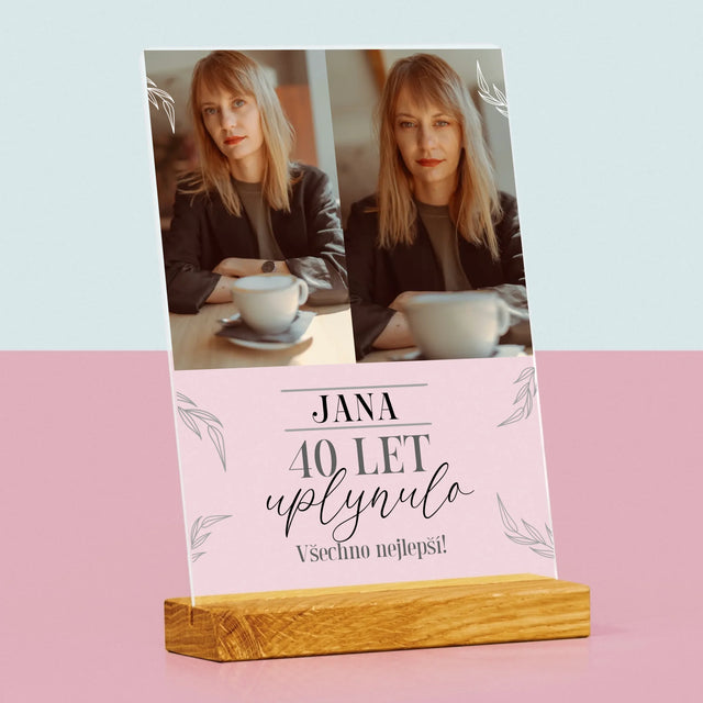 Fotokoláž: Uplynulo 40 Let - Tisk Na Akrylovém Skle