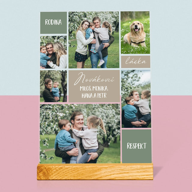 Fotokoláž: Rodinná Koláž Z Fotek - Tisk Na Akrylovém Skle