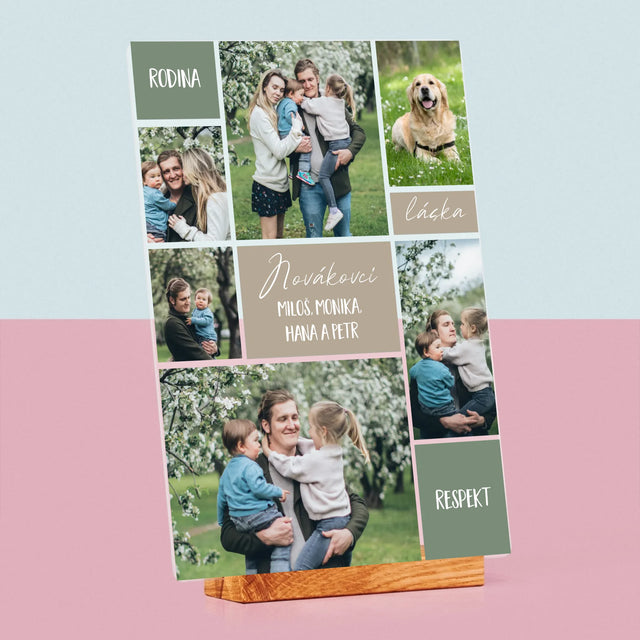 Fotokoláž: Rodinná Koláž Z Fotek - Tisk Na Akrylovém Skle