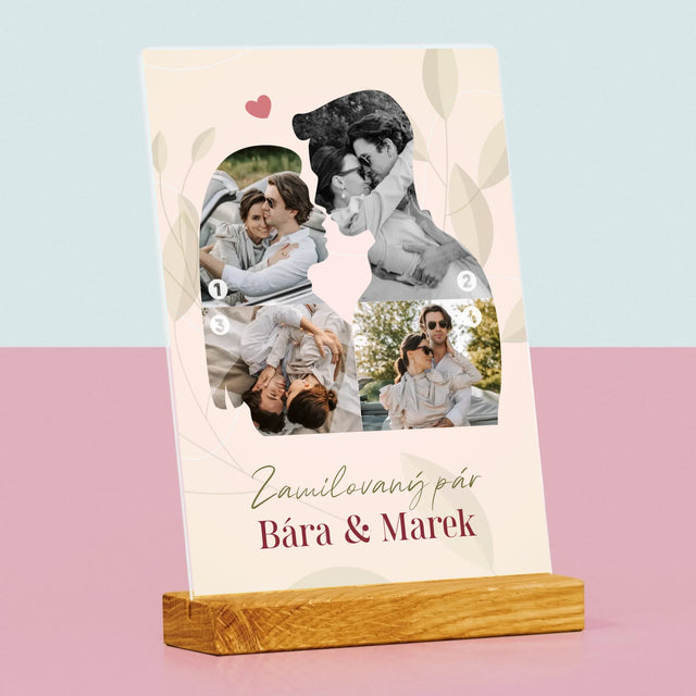 Tvar Z Fotek: Zamilovaný Pár - Tisk Na Akrylovém Skle