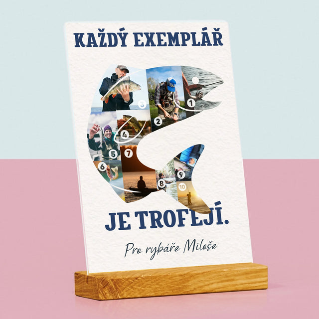 Tvar Z Fotek: Rybářský Exemplář - Tisk Na Akrylovém Skle