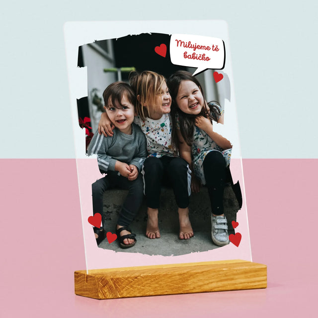 Fotka A Textem: Pro Milovanou Babičku - Tisk Na Akrylovém Skle
