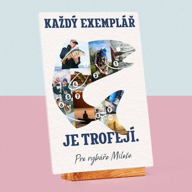 Tvar Z Fotek: Rybářský Exemplář - Tisk Na Akrylovém Skle