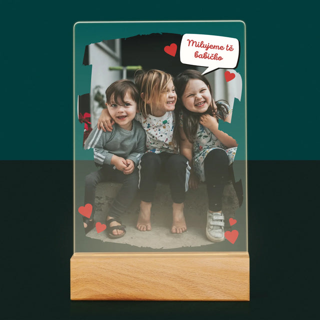 Fotka A Textem: Pro Milovanou Babičku - Tisk Na Akrylovém Skle