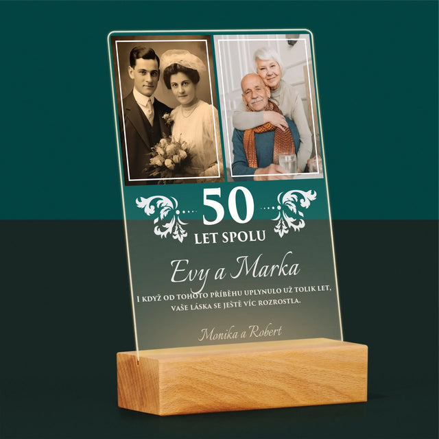 Fotokoláž: Roky Spolu - Tisk Na Akrylovém Skle