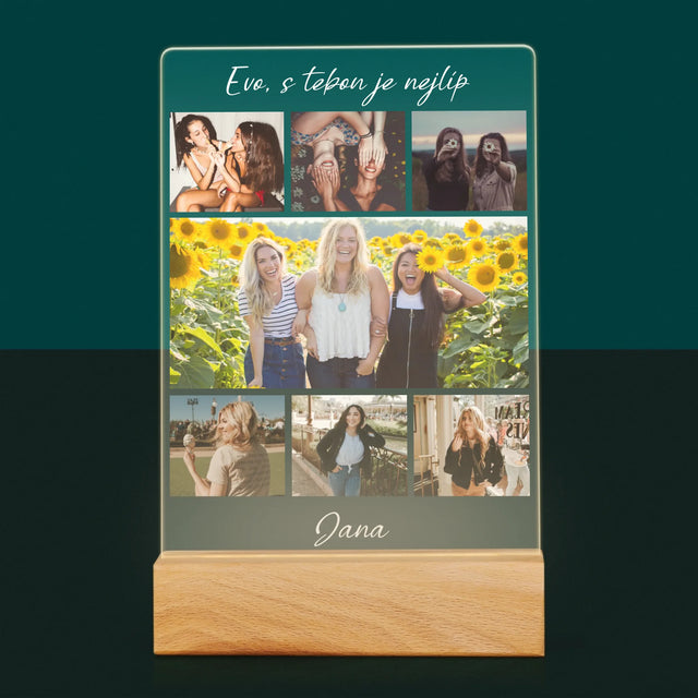 Fotokoláž: Nejlepší Kamarádka - Tisk Na Akrylovém Skle
