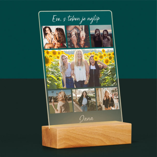 Fotokoláž: Nejlepší Kamarádka - Tisk Na Akrylovém Skle