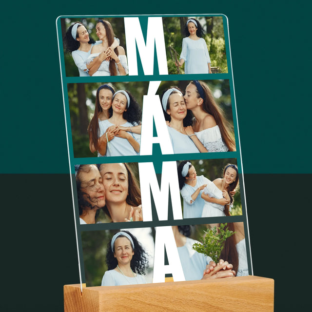 Fotokoláž: Máma Fotokoláž - Tisk Na Akrylovém Skle