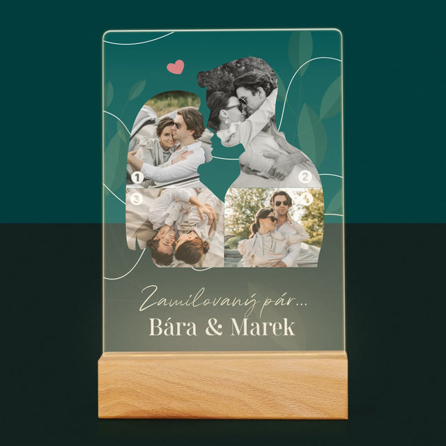 Tvar Z Fotek: Zamilovaný Pár - Tisk Na Akrylovém Skle