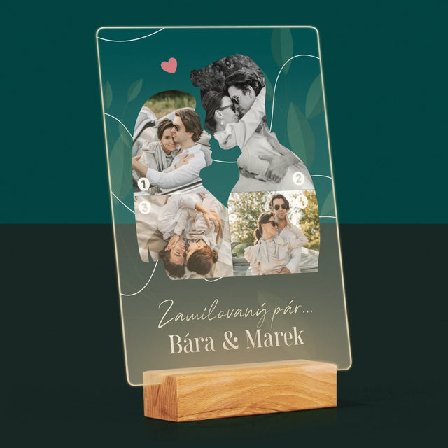 Tvar Z Fotek: Zamilovaný Pár - Tisk Na Akrylovém Skle