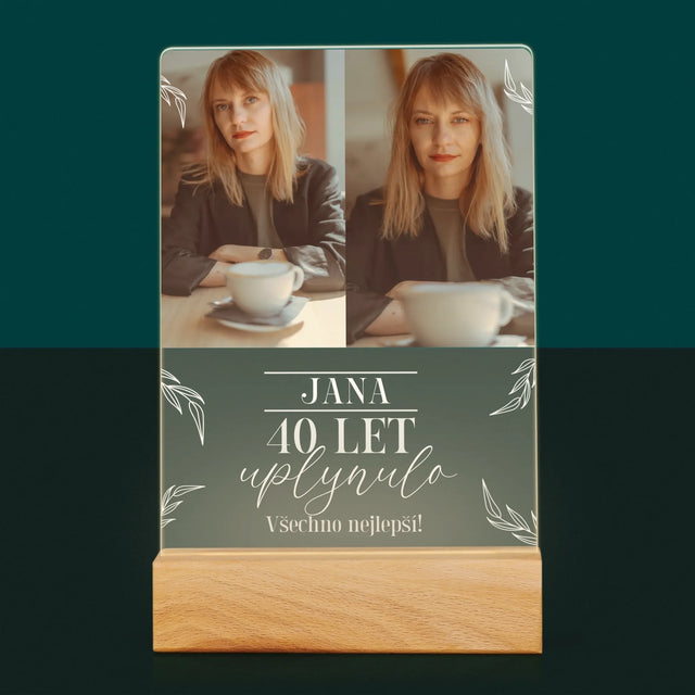 Fotokoláž: Uplynulo 40 Let - Tisk Na Akrylovém Skle