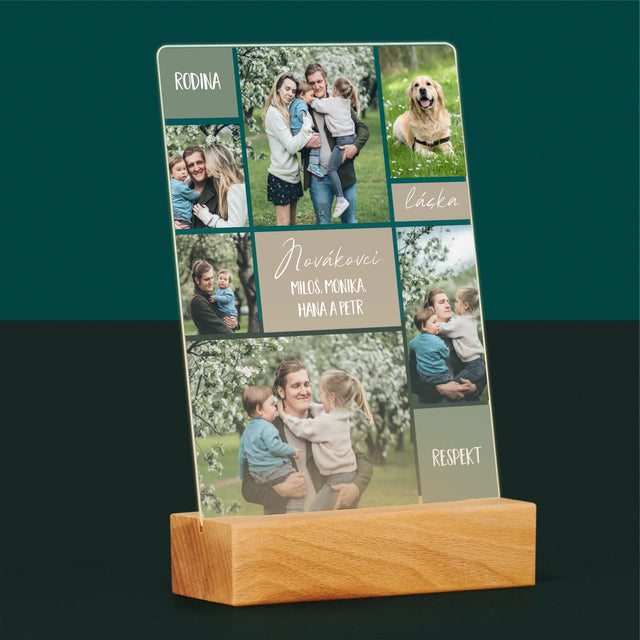 Fotokoláž: Rodinná Koláž Z Fotek - Tisk Na Akrylovém Skle