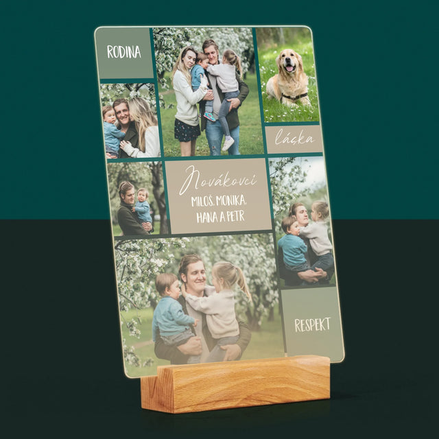 Fotokoláž: Rodinná Koláž Z Fotek - Tisk Na Akrylovém Skle