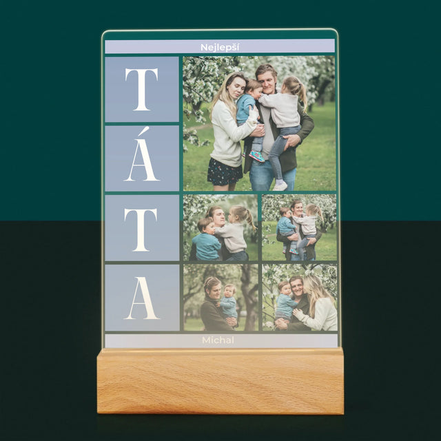 Fotokoláž: Nejlepší Táta Koláž - Tisk Na Akrylovém Skle