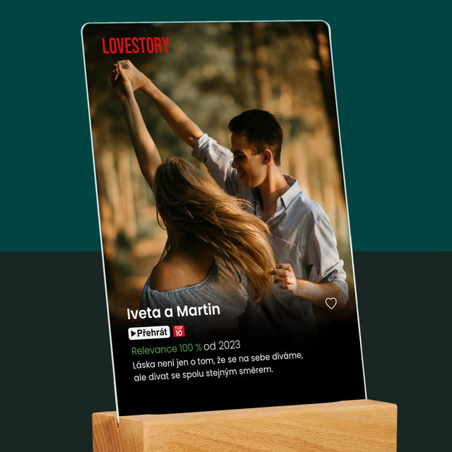 Fotka A Textem: Plakát Netflix - Tisk Na Akrylovém Skle