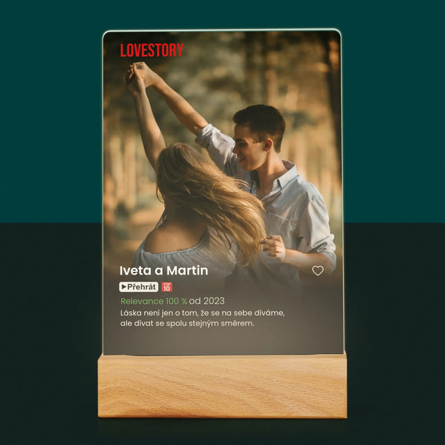 Fotka A Textem: Plakát Netflix - Tisk Na Akrylovém Skle