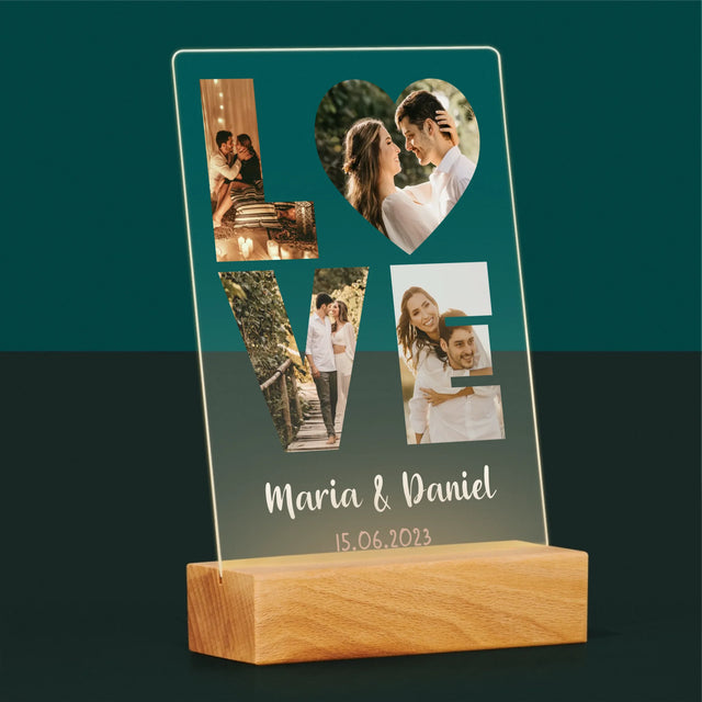 Slovo Z Fotek: Love - Tisk Na Akrylovém Skle