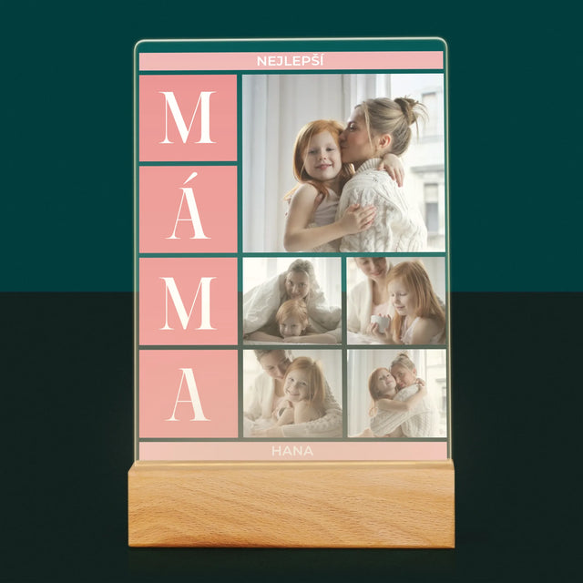 Fotokoláž: Nejlepší Máma Koláž - Tisk Na Akrylovém Skle