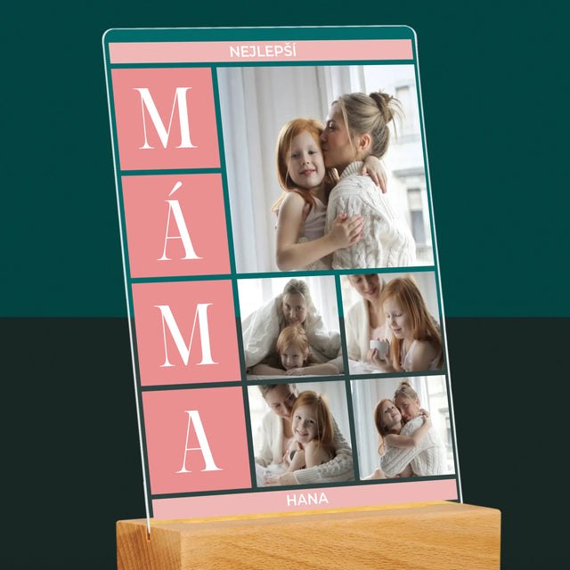 Fotokoláž: Nejlepší Máma Koláž - Tisk Na Akrylovém Skle