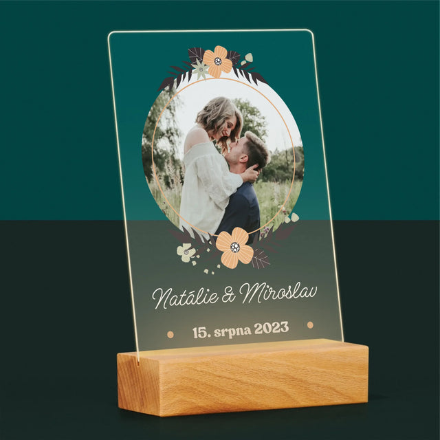 Fotka A Textem: Zamilovaní - Tisk Na Akrylovém Skle