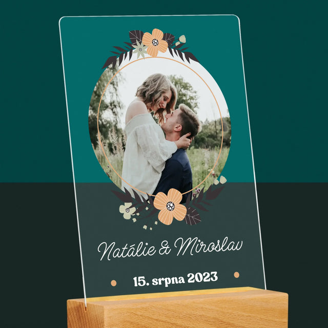 Fotka A Textem: Zamilovaní - Tisk Na Akrylovém Skle