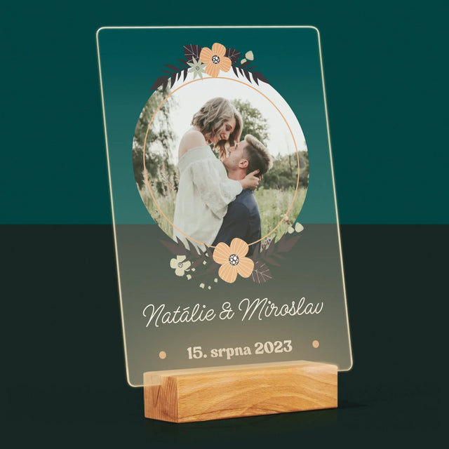 Fotka A Textem: Zamilovaní - Tisk Na Akrylovém Skle