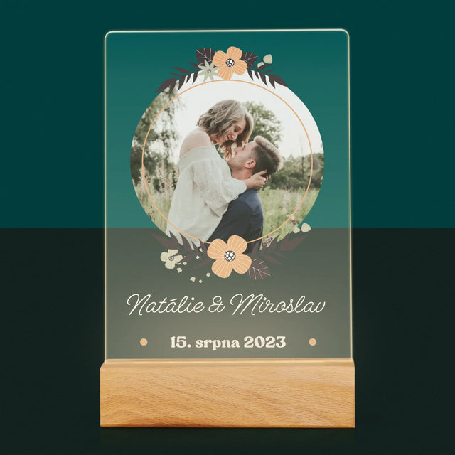 Fotka A Textem: Zamilovaní - Tisk Na Akrylovém Skle