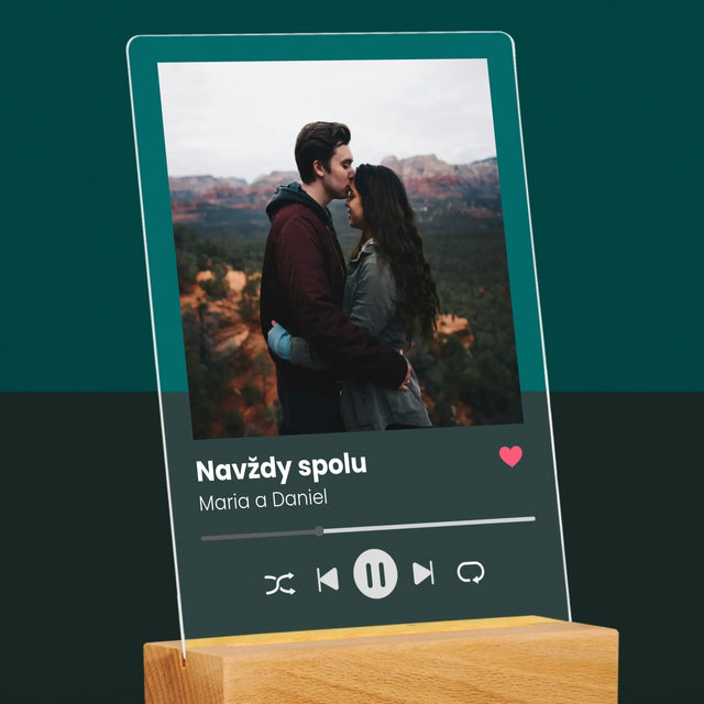 Fotka A Textem: Spotify S Vlastní Fotkou - Tisk Na Akrylovém Skle