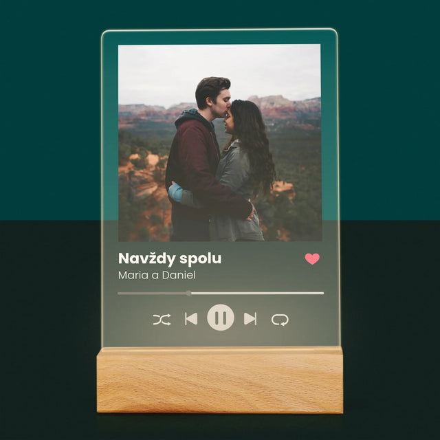 Fotka A Textem: Spotify S Vlastní Fotkou - Tisk Na Akrylovém Skle