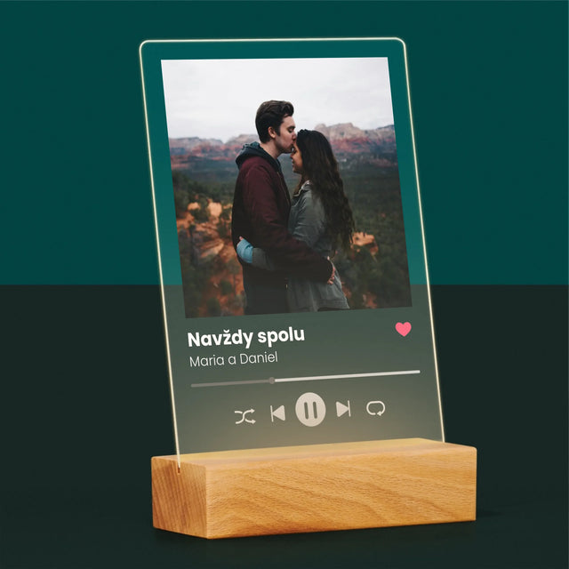 Fotka A Textem: Spotify S Vlastní Fotkou - Tisk Na Akrylovém Skle