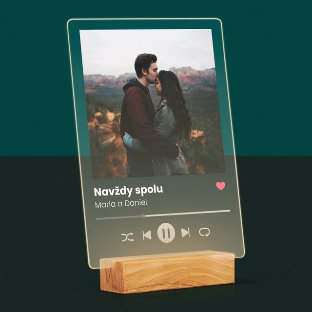 Fotka A Textem: Spotify S Vlastní Fotkou - Tisk Na Akrylovém Skle