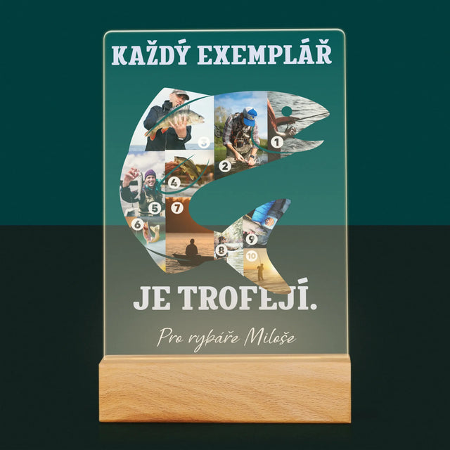Tvar Z Fotek: Rybářský Exemplář - Tisk Na Akrylovém Skle